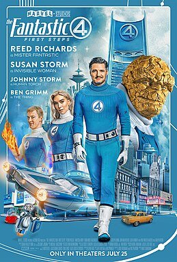 Theatrical poster for The Fantastic Four: First Steps